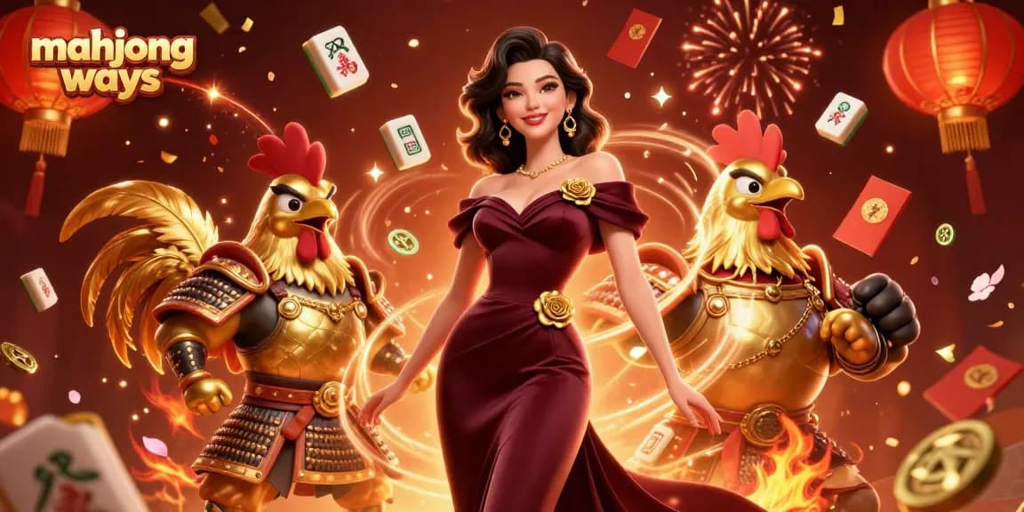 Spin and win with mahjong ways in a vibrant casino-themed 3D illustration filled with excitement.