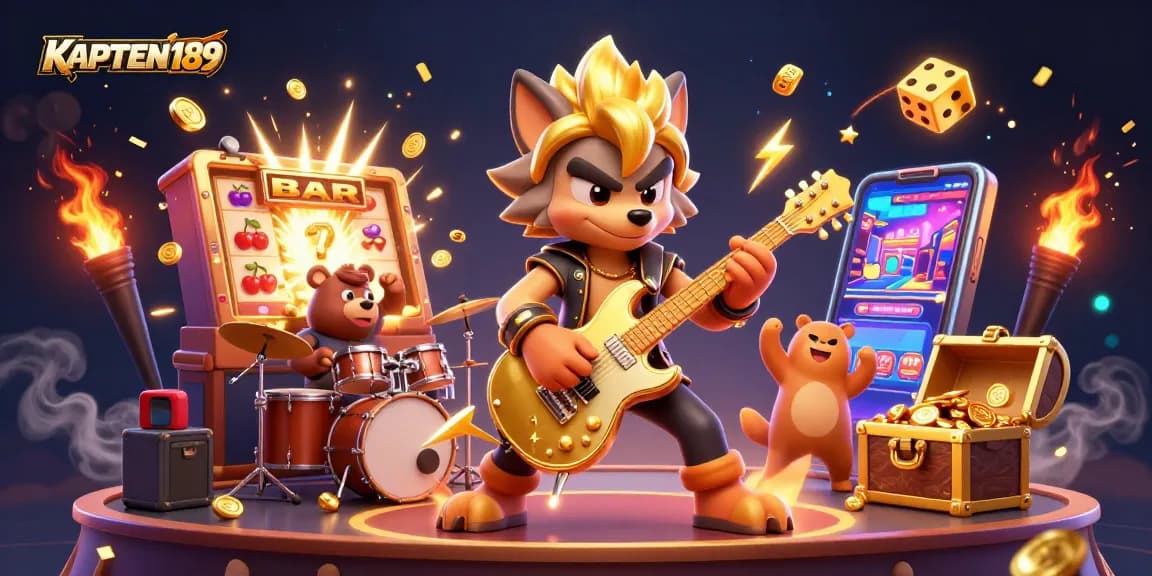 KAPTEN189 memancarkan semangat dengan slot jackpot dan musik meriah di casino