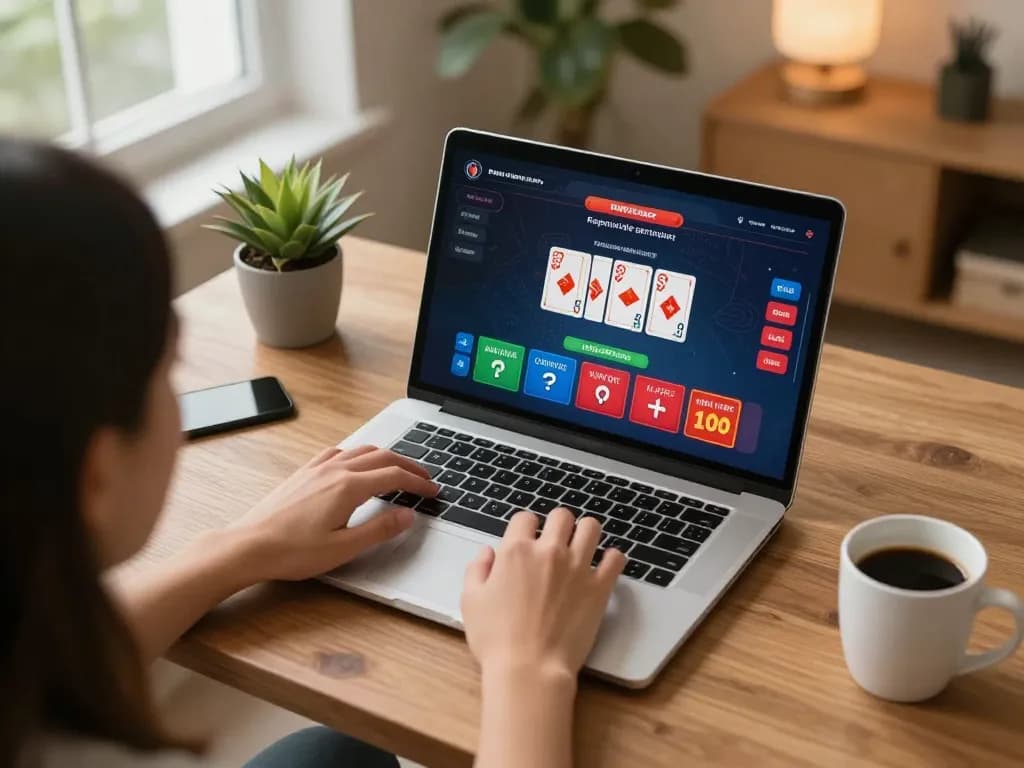 Experience live dealer games at home with USBET on laptop while enjoying a cozy atmosphere.