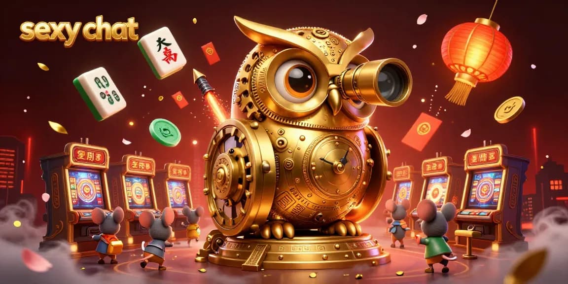 Engage in sexy chat with real people in a vibrant casino-themed 3D illustration.
