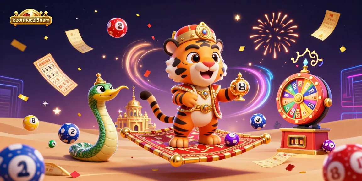 Engage with keonhacai5nam's vibrant lottery and gaming experience amidst a celebration