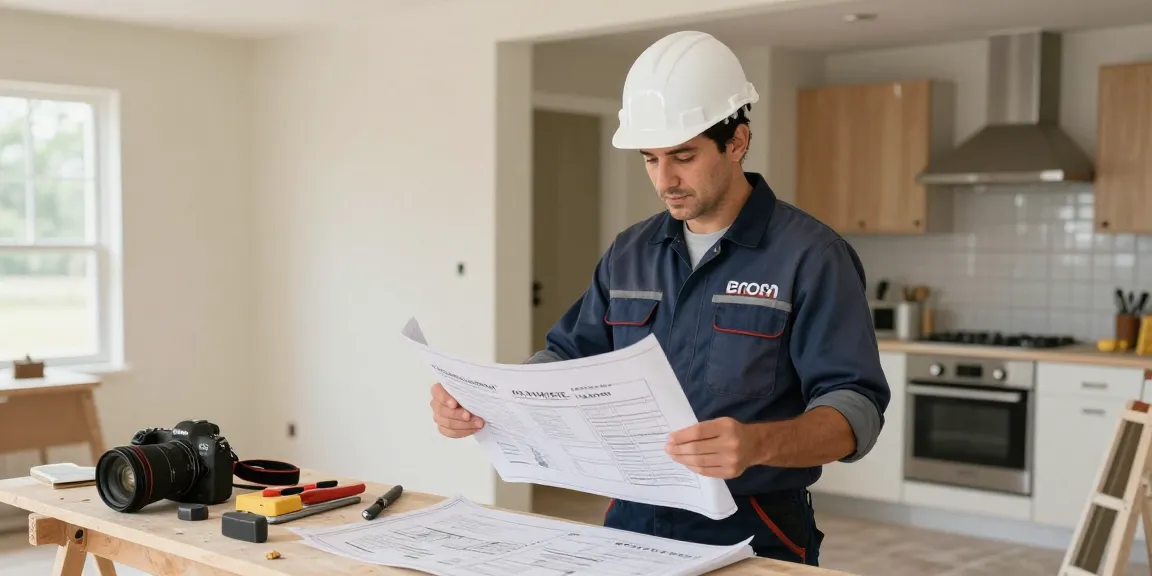 Favor Home Solutions: Trusted local service provider inspecting house renovations.