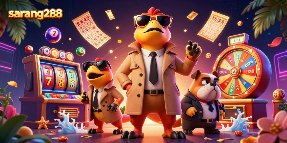 Slot online seru dengan sarang288, menampilkan dinosaurus lucu di kasino VIP.
