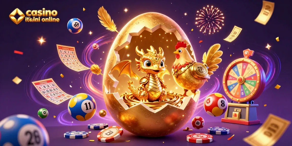 Scopri i migliori casino italiani online con un'affascinante scena di un drago d'oro e simboli del gioco.
