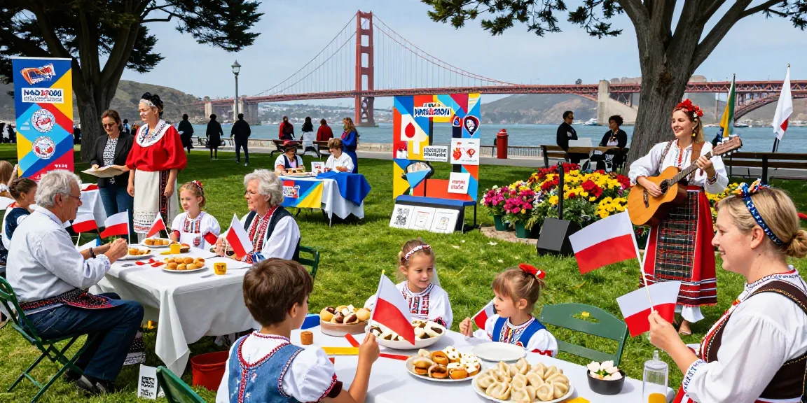 Community celebration of Polish heritage at NAGA2000 in San Francisco.