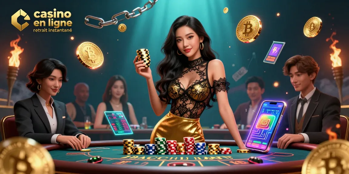 Explorez le monde passionnant du casino en ligne retrait instantané avec une scène VIP glamour.