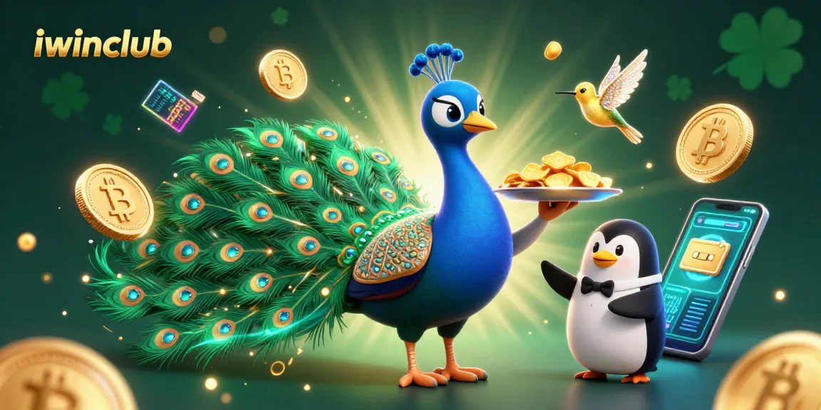 Join the thrill of iwinclub gaming with vibrant characters and crypto elements in an engaging casino scene.