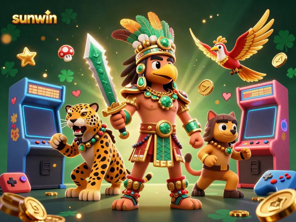 Engage with sunwin through thrilling arcade-style gameplay featuring dynamic characters and vibrant casino elements.