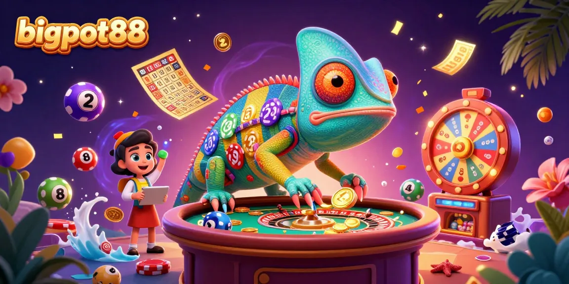 Experience seamless gaming with bigpot88, where vibrant lottery balls and dynamic casino elements come alive.