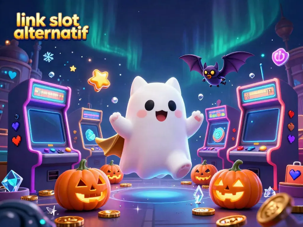Permainan slot alternatif dengan kucing hantu dan kelelawar di kasino yang dihantui