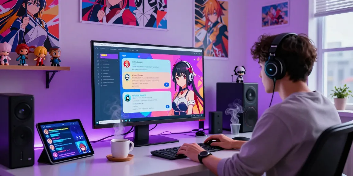 Engaging user exploring hentai ai chat on a modern digital platform with vibrant anime-inspired elements.