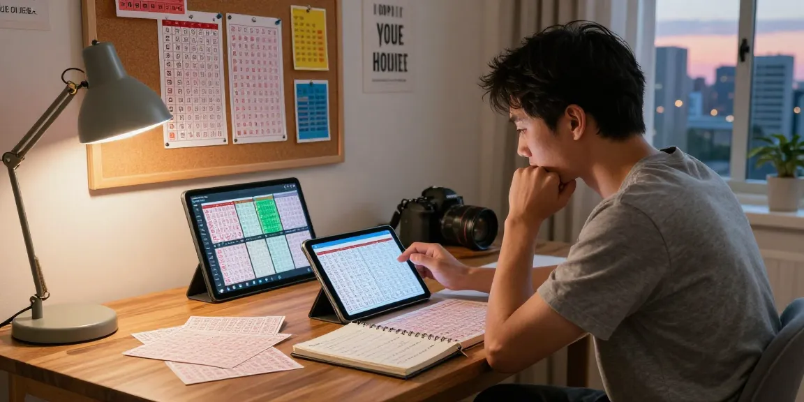 Analisis angka untung dengan pemain togel, alat dan grafik dalam suasana fokus di ruang kerja yang inspiratif.