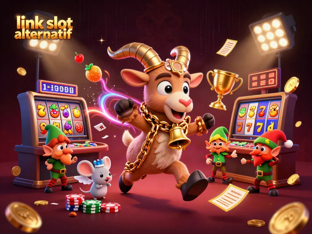Gambaran kasino meriah dengan karakter unik, mempersembahkan link slot alternatif untuk pengalaman bermain yang menarik.