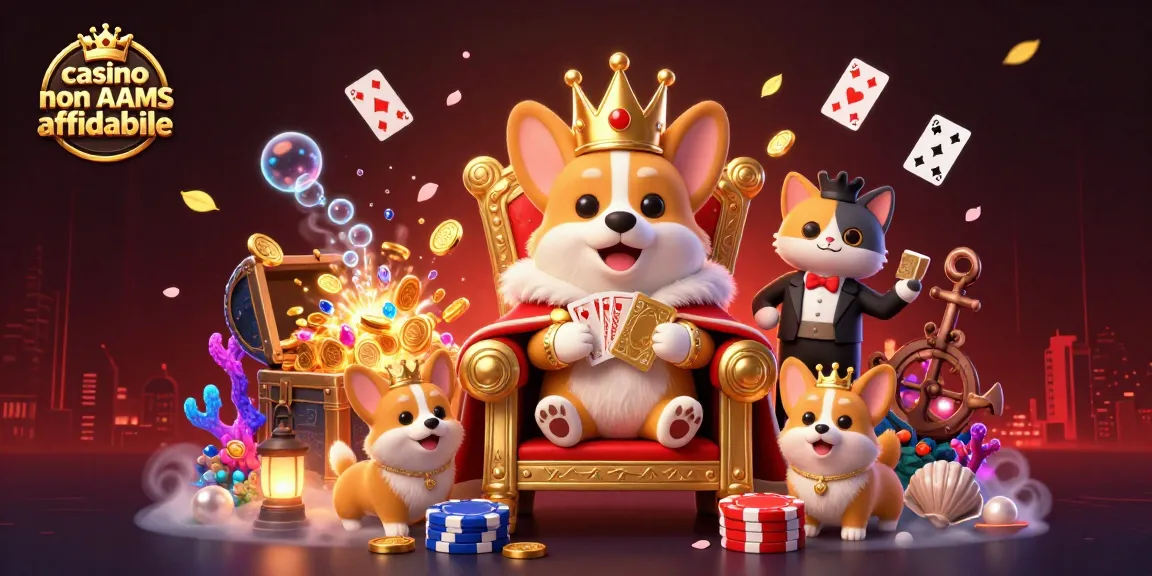 Gioca e vinci al casino non AAMS affidabile con questa vivace scena 3D di un corgi reale!
