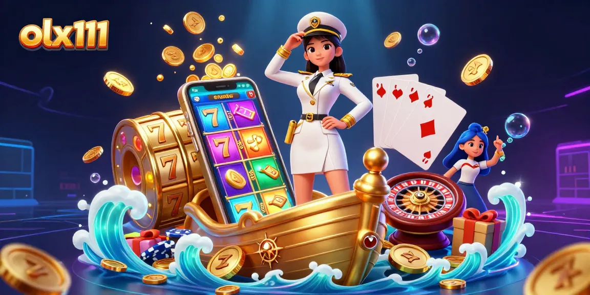 Engage with the excitement of gaming at olx111 as luck sparks amidst vibrant slots and coins.