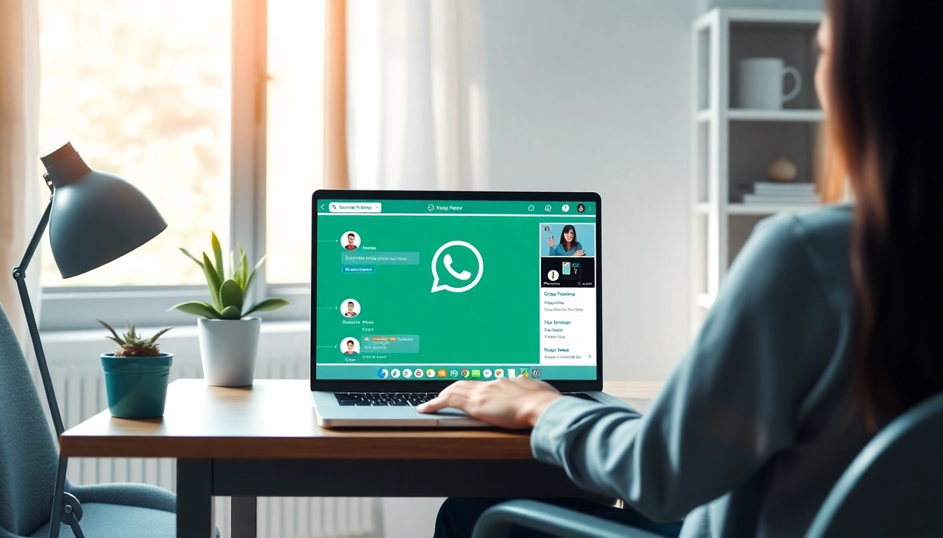 在 WhatsApp Web 界面展示 快连官网 功能的引人入胜的用户体验。
