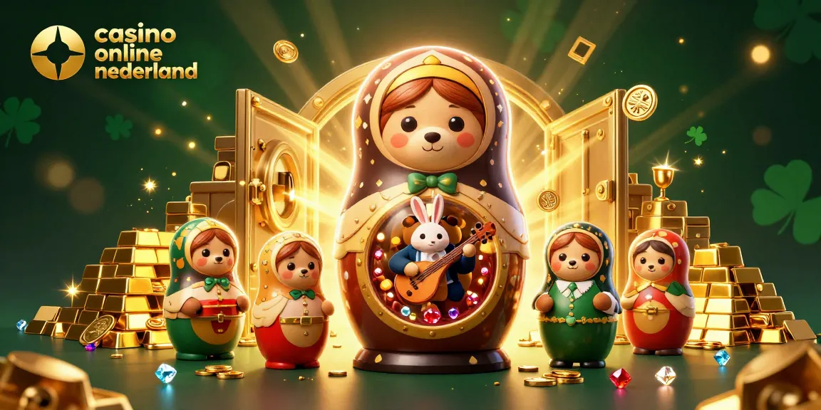 Experience the thrill of casino online nederland with vibrant, eye-catching 3D scene featuring animated bears and gems.