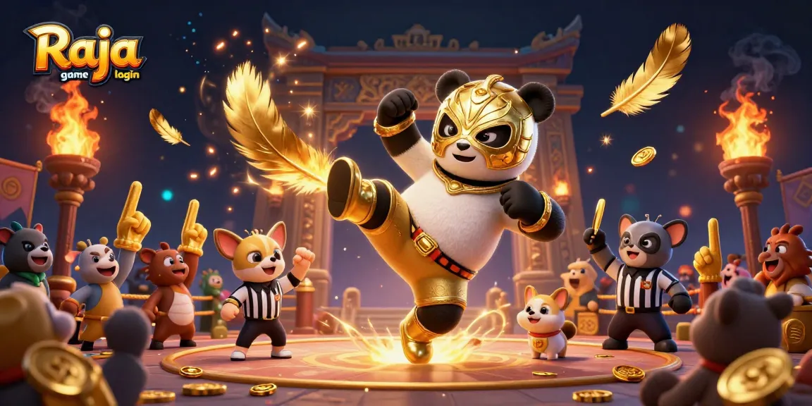 Engage in thrilling games with Raja game login amidst an animated casino scene
