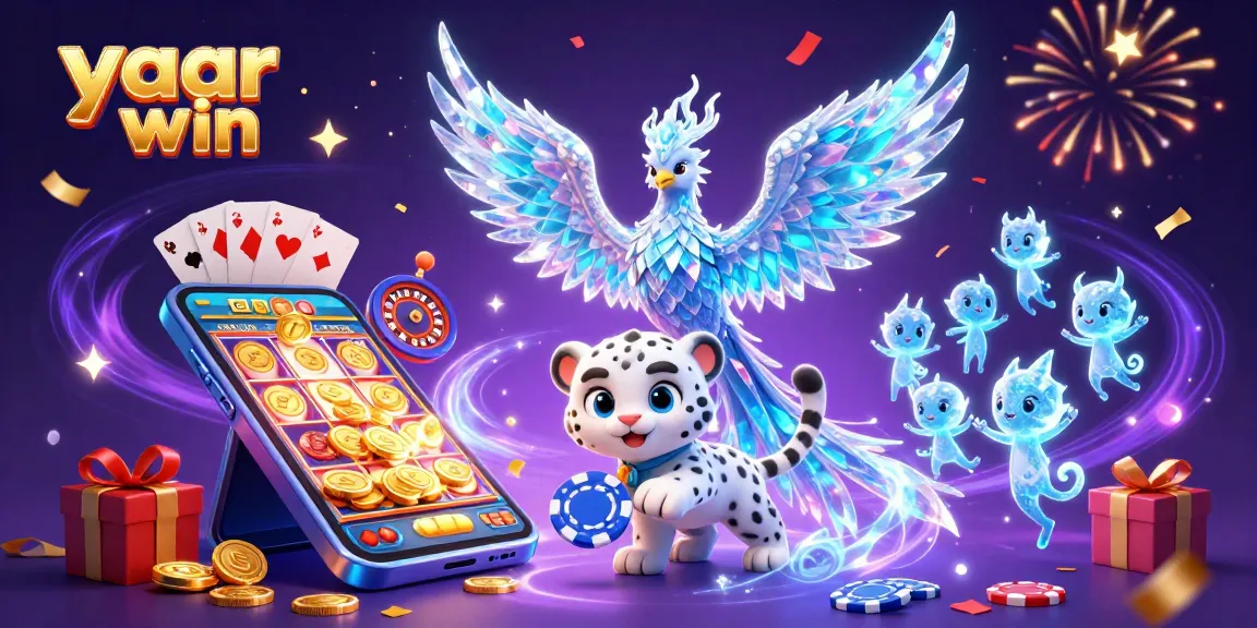 Experience yaar win with thrilling casino adventures featuring a mystical phoenix and playful snow leopard.