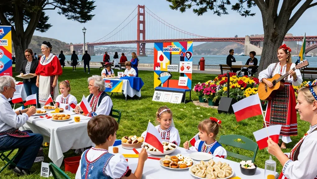 Community celebration of Polish heritage at NAGA2000 in San Francisco.