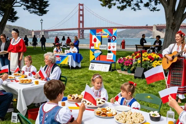 Community celebration of Polish heritage at NAGA2000 in San Francisco.